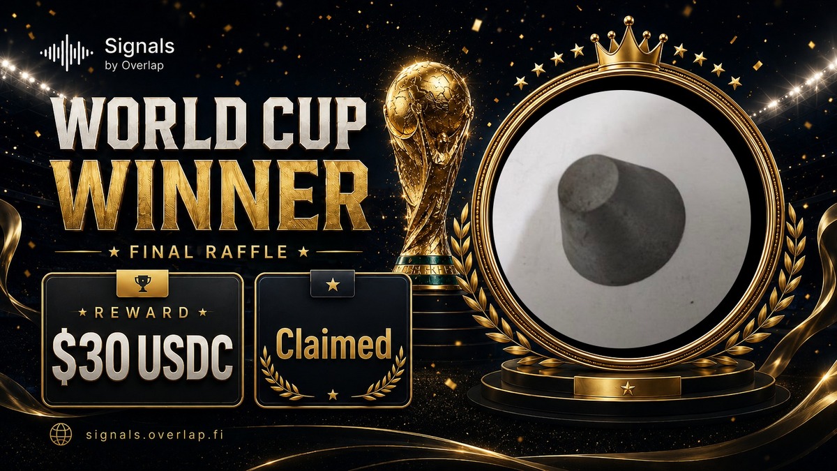 $30 USDC World Cup raffle winner on Signals